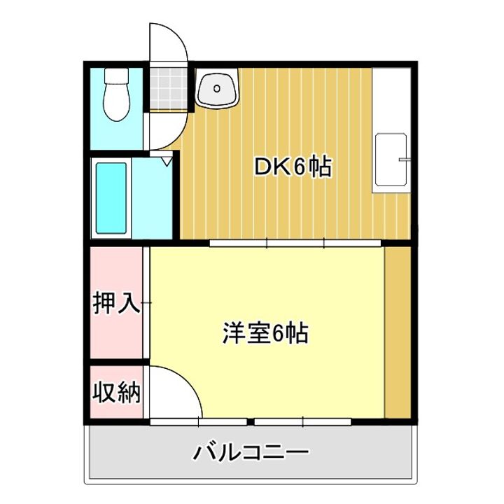 ハイツ三本の間取り