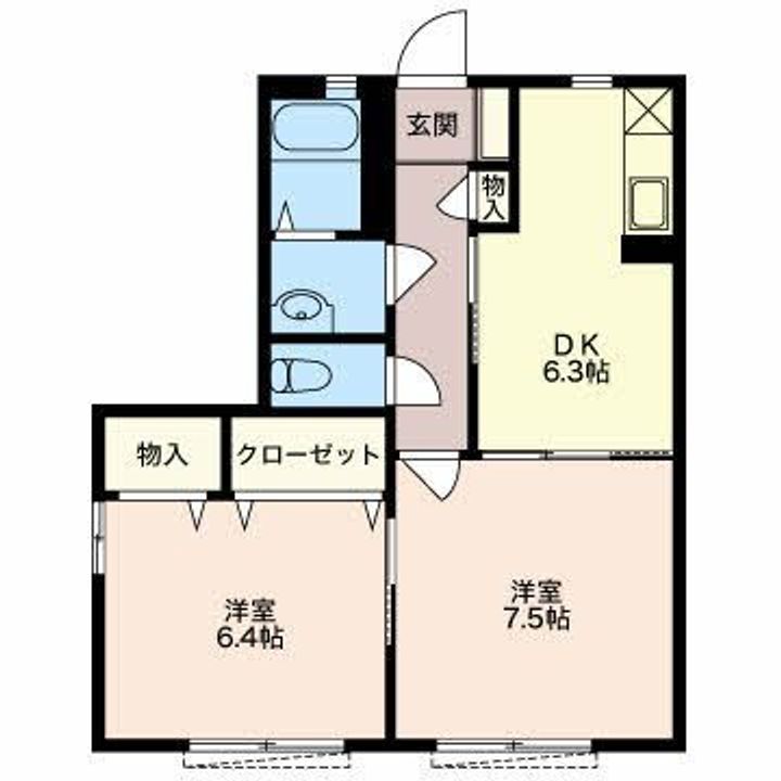 カルティエ五番館の間取り
