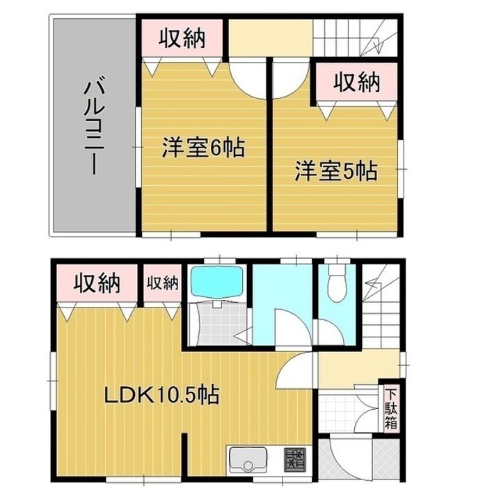 千葉県柏市高柳(一戸建)の賃貸物件の間取り