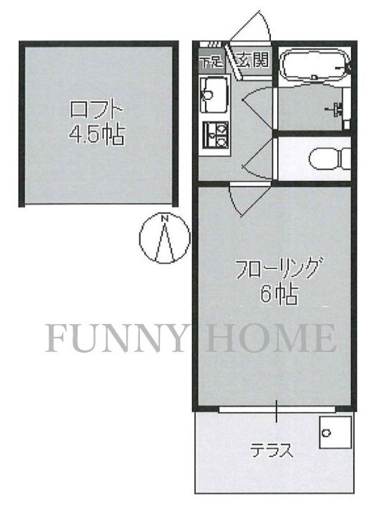 東京都世田谷区太子堂5(アパート)の賃貸物件の間取り