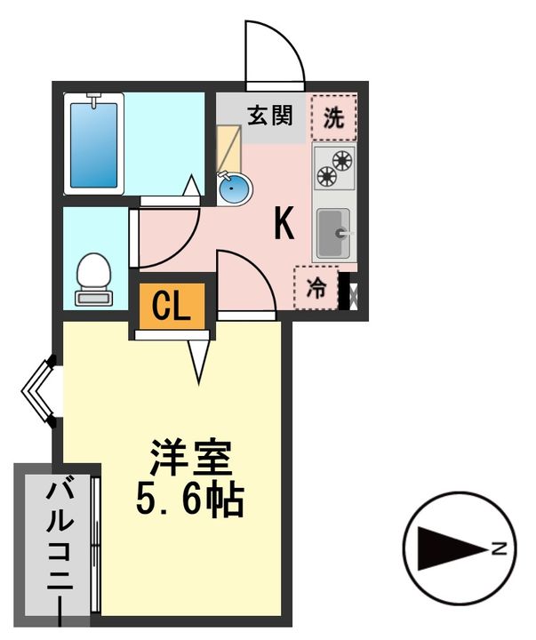 東京都葛飾区柴又4(アパート)の賃貸物件の間取り