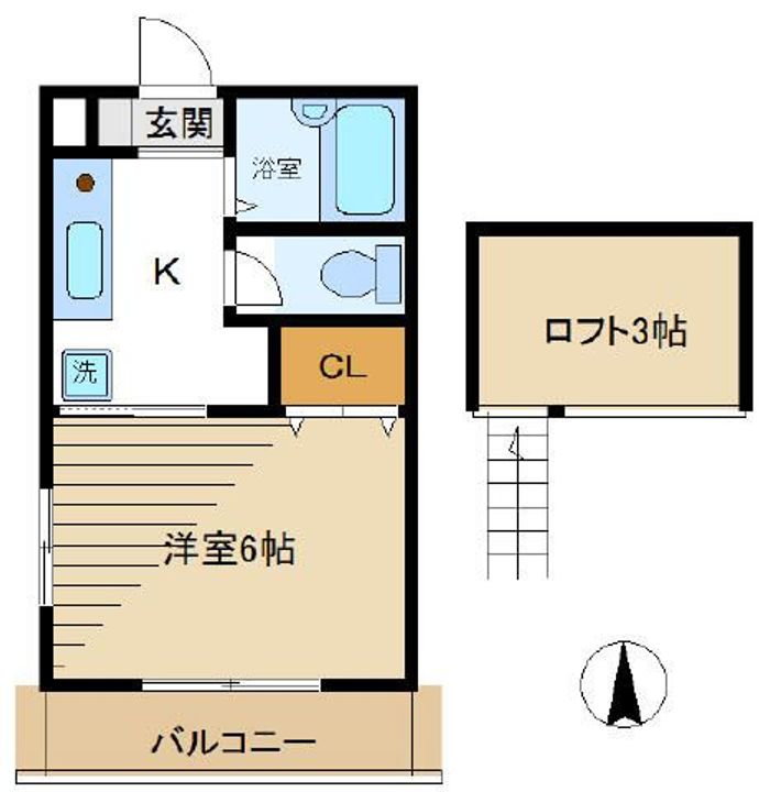 クレール戸田Iの間取り