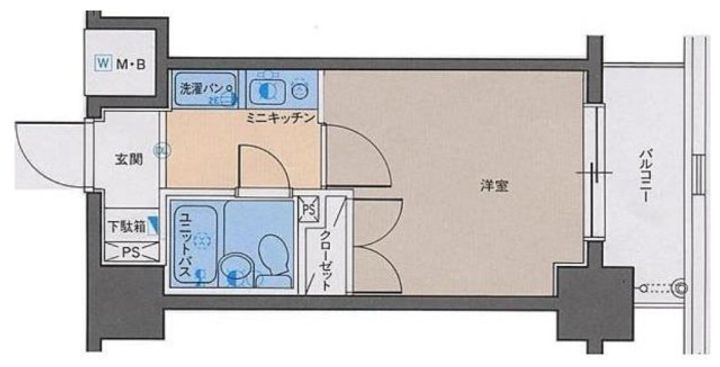 パレ・ドール月島の間取り