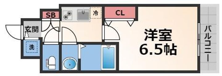 スワンズシティ大阪エスクレアの間取り