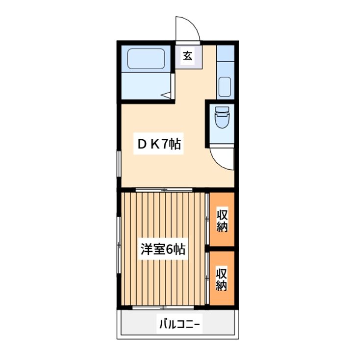神奈川県相模原市南区相模台5(アパート)の賃貸物件の間取り