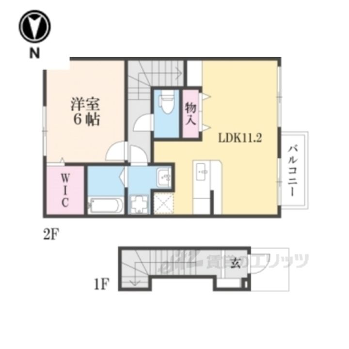 ツイン・アヴニール弐号館の間取り