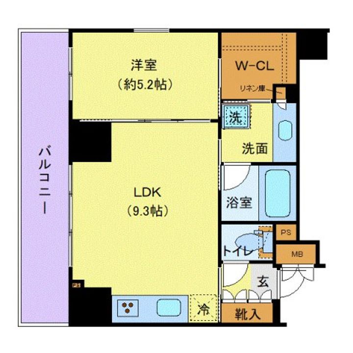 東京都渋谷区千駄ヶ谷2(マンション)の賃貸物件の間取り