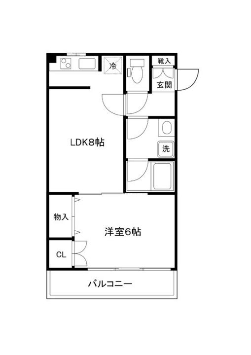東京都足立区千住仲町(マンション)の賃貸物件の間取り