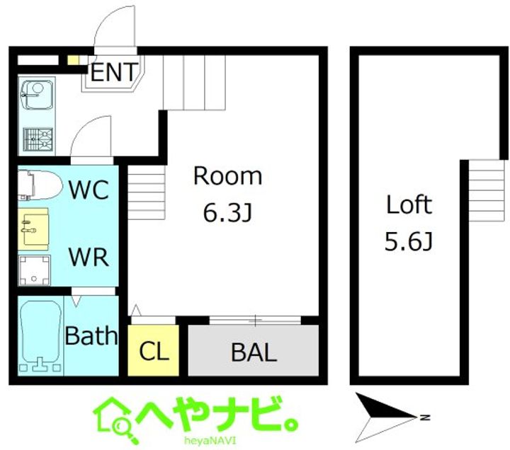 愛知県名古屋市中村区五反城町4(アパート)の賃貸物件の間取り