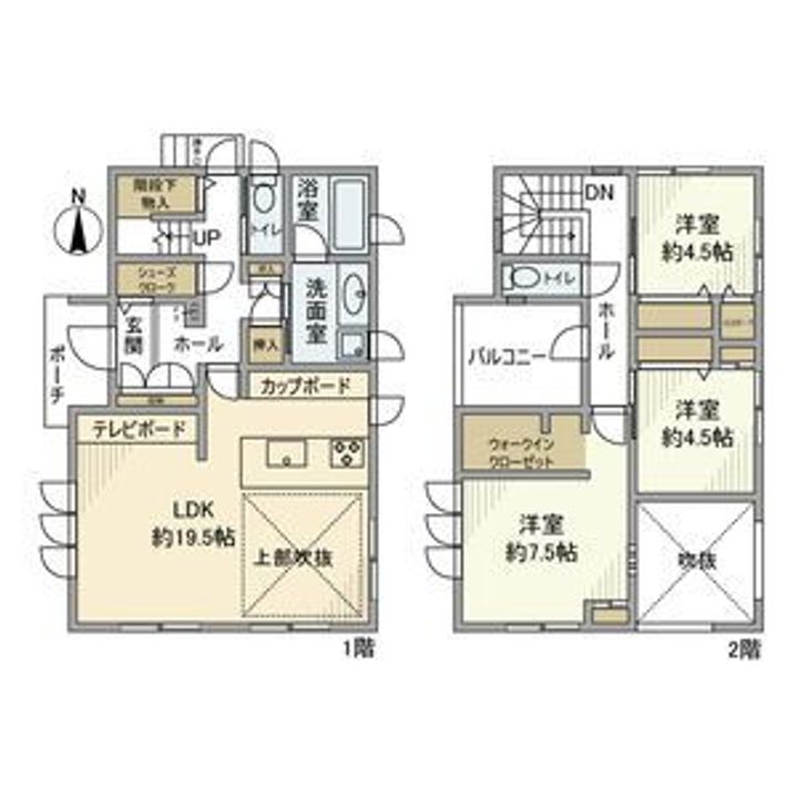愛知県名古屋市緑区鳴海町(一戸建)の賃貸物件の間取り