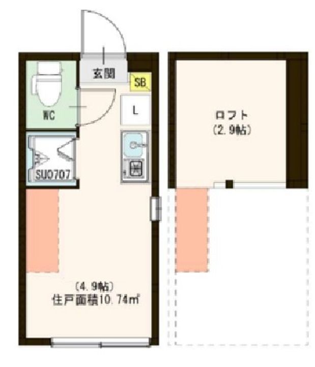 ハーモニーテラス上高田の間取り