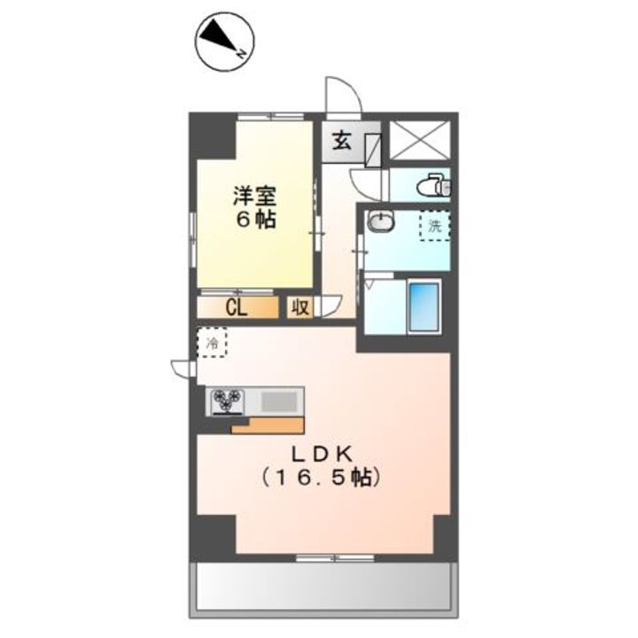 フローラ小石川の間取り