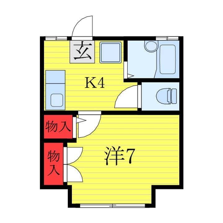 ハイムタカノの間取り