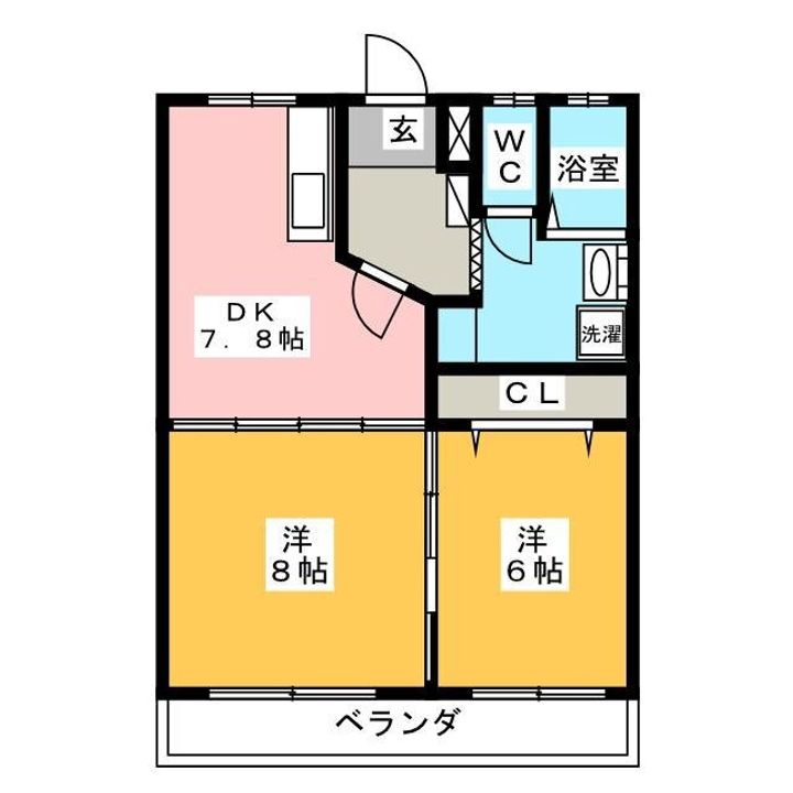 コーポラス山栄の間取り