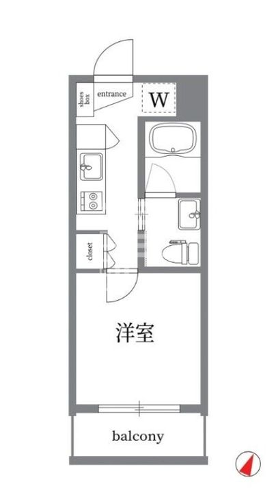 東京都品川区小山5(マンション)の賃貸物件の間取り