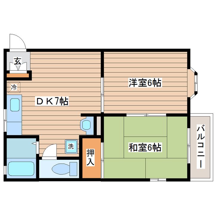 ファレノ福沢A棟の間取り