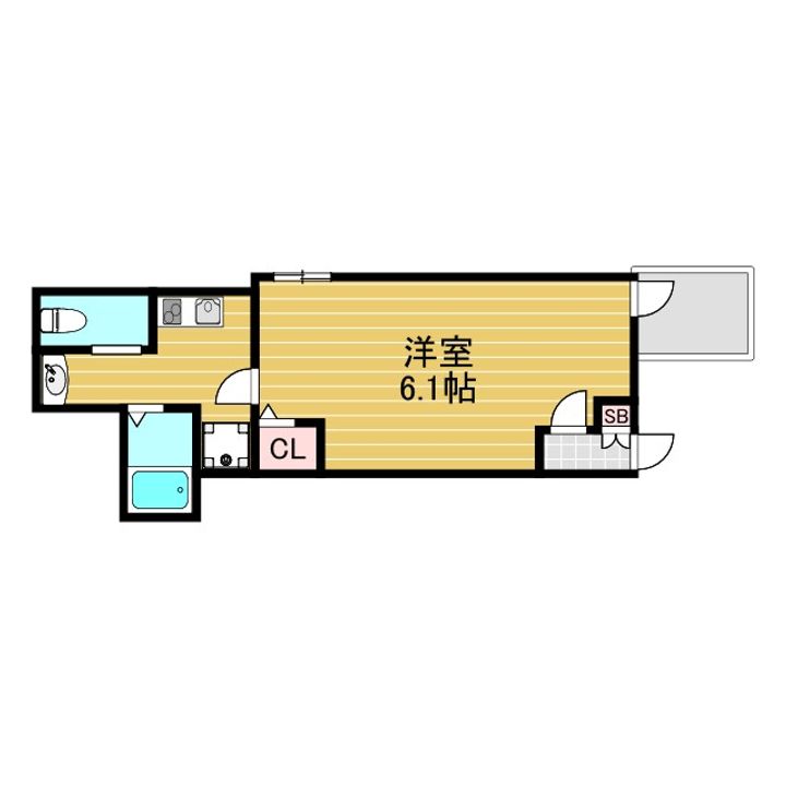 MELDIA下新庄の間取り