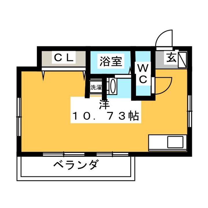 フラット大竹の間取り