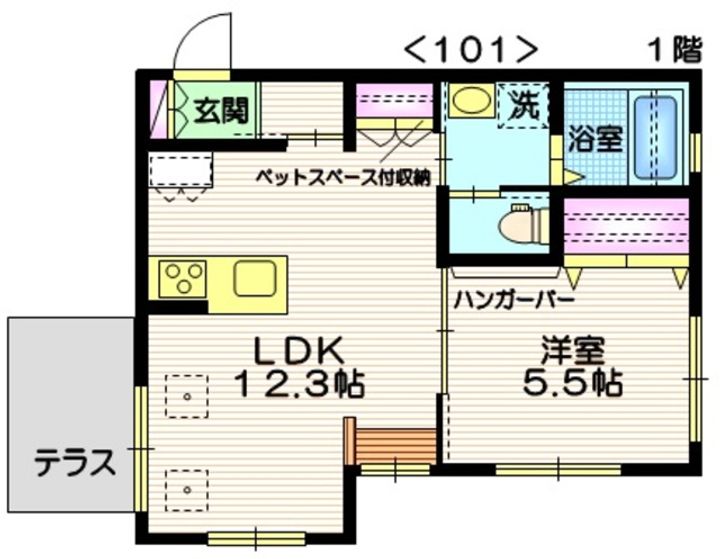 へーベルメゾン・Teruの間取り