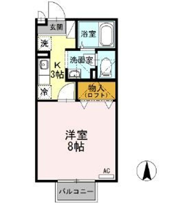 サンハイム森町C棟の間取り