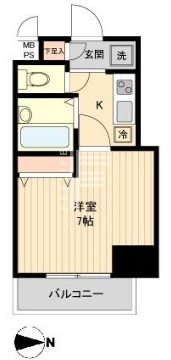 東京都江東区亀戸2(マンション)の賃貸物件の間取り