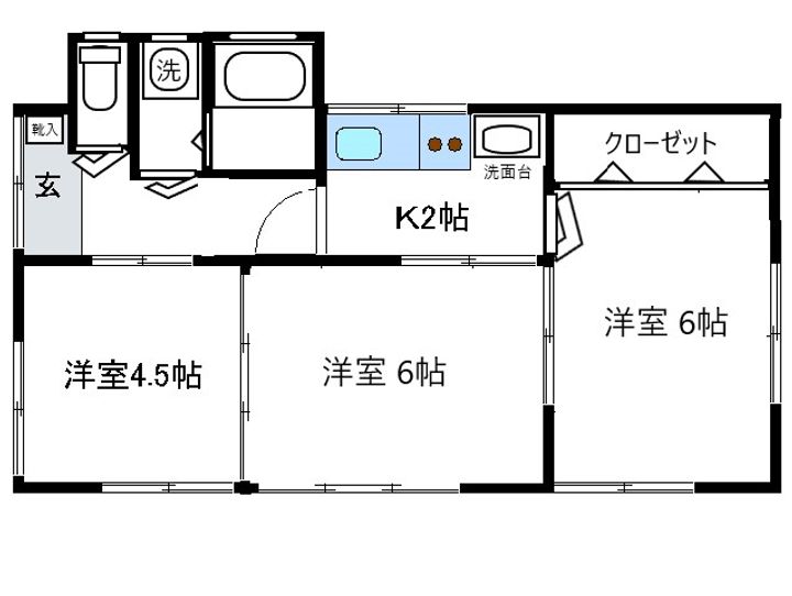 茨城県日立市相田町3(一戸建)の賃貸物件の間取り