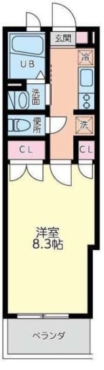 鹿児島県鹿児島市加治屋町(マンション)の賃貸物件の間取り