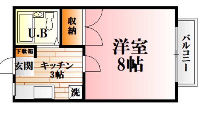 広島県広島市安佐北区可部東5(アパート)の賃貸物件の間取り
