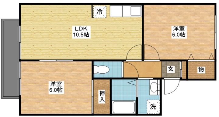 セジュール小野田の間取り