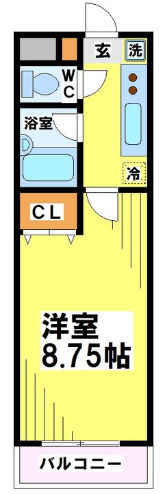 東京都府中市白糸台1(マンション)の賃貸物件の間取り