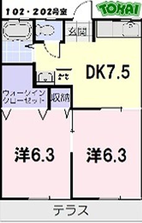 メナーはたの間取り