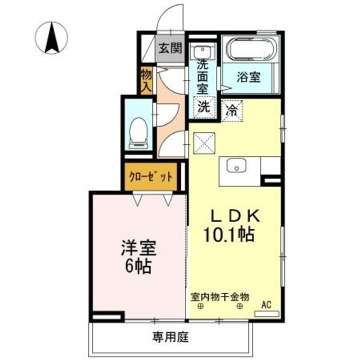 高知県高知市一宮東町3(アパート)の賃貸物件の間取り