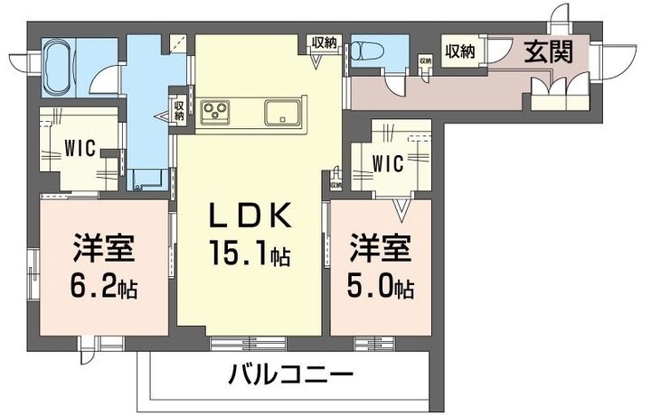プレディーナ武蔵浦和の間取り
