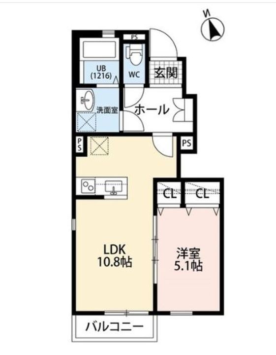東京都東久留米市南沢1(アパート)の賃貸物件の間取り