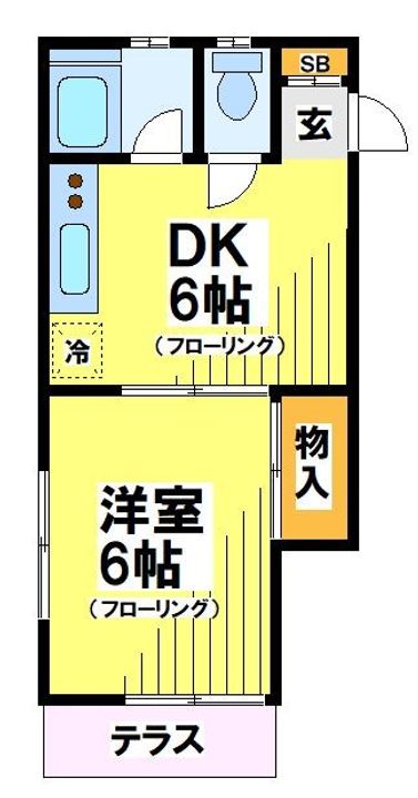 東京都世田谷区南烏山6(アパート)の賃貸物件の間取り