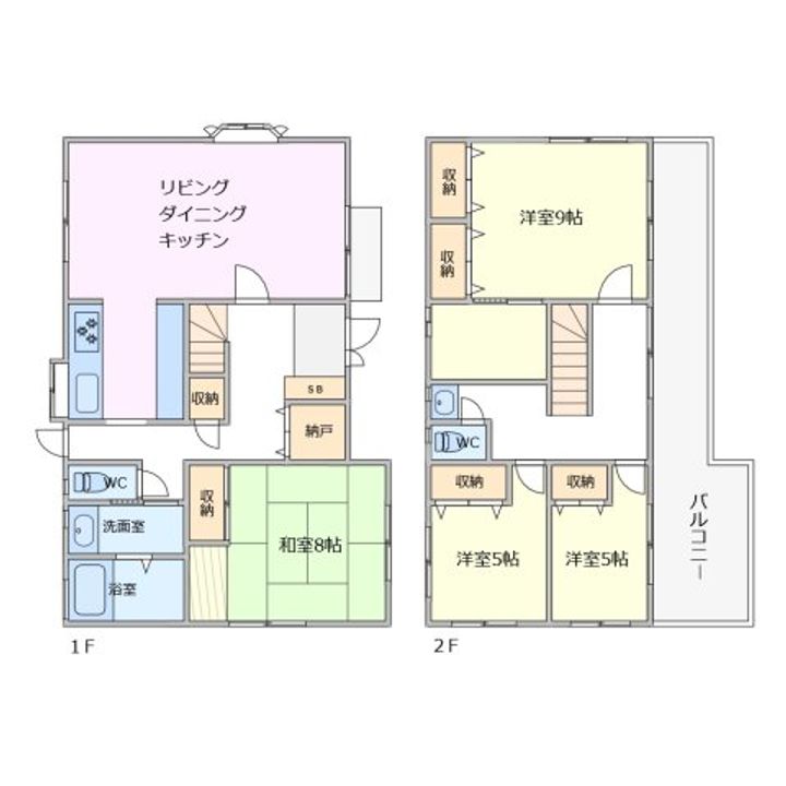 千葉県市原市ちはら台南5(一戸建)の賃貸物件の間取り