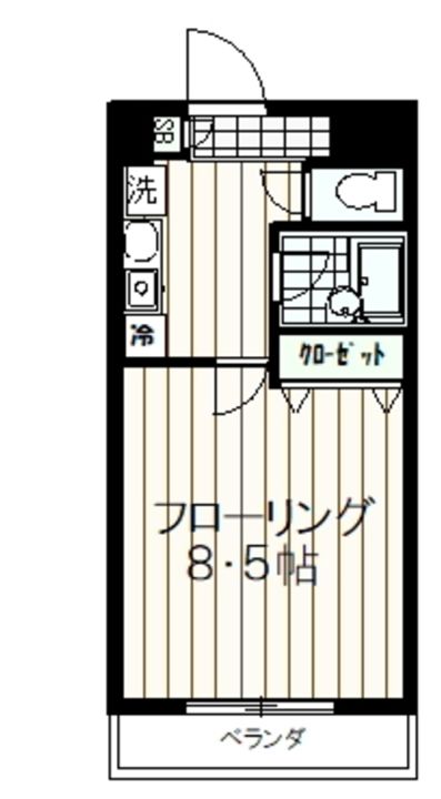 東京都八王子市東中野(マンション)の賃貸物件の間取り