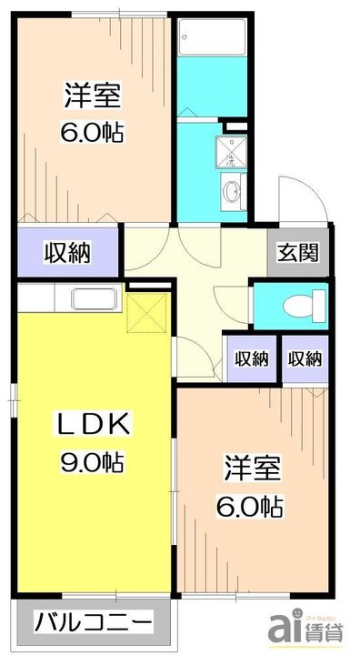 埼玉県新座市片山1(アパート)の賃貸物件の間取り
