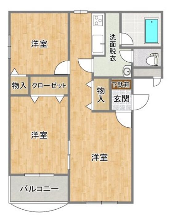 ヒーローマンション・桂の間取り
