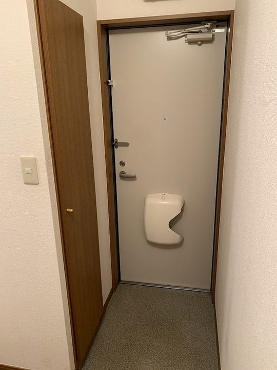 神奈川県秦野市平沢(アパート)の賃貸物件の玄関