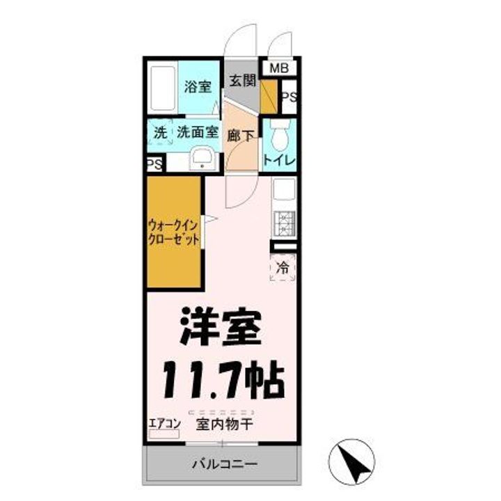 埼玉県久喜市南2(アパート)の賃貸物件の間取り