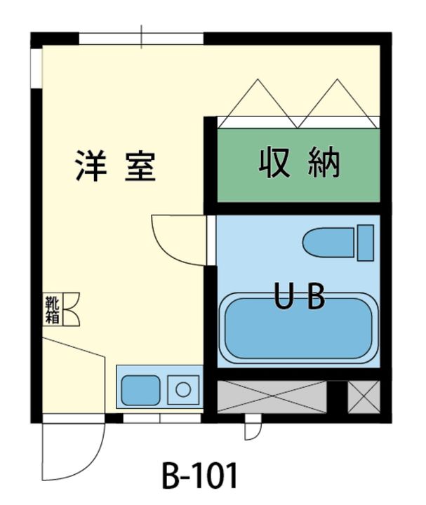YKハイツBの間取り