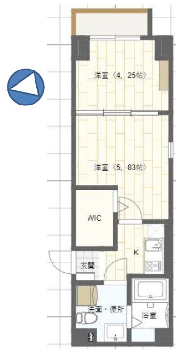 東京都台東区千束1(マンション)の賃貸物件の間取り
