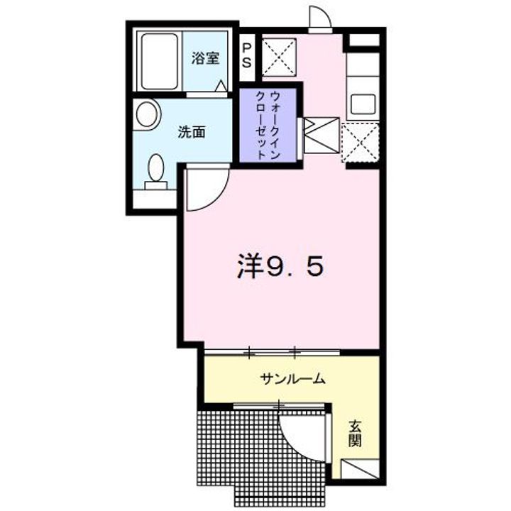 インクリーズ ウィステリアIIの間取り