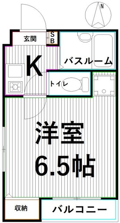東京都中野区野方1(マンション)の賃貸物件の間取り