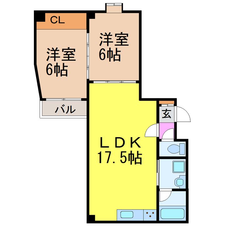 COCO CARA(ココカラ)の間取り