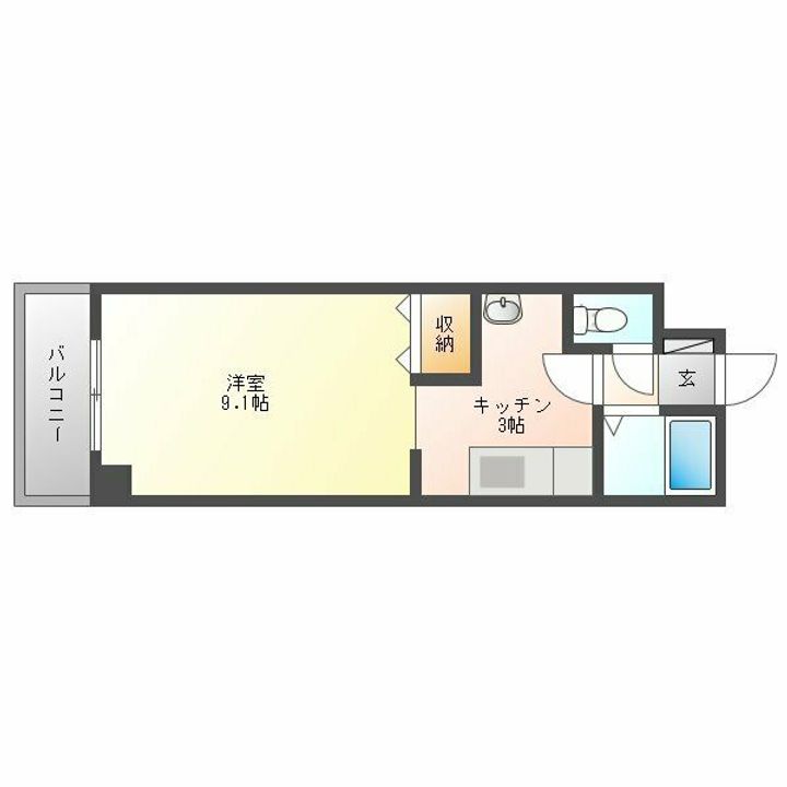プロスパー元町IIの間取り