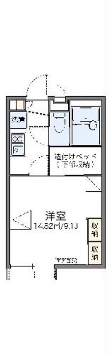 レオパレスグリーンハイツの間取り