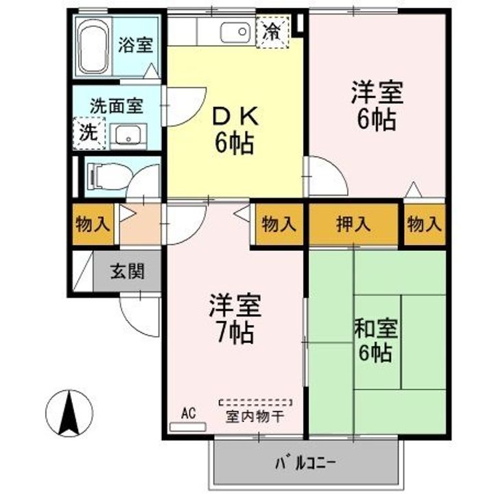アメニティハウスS Aの間取り