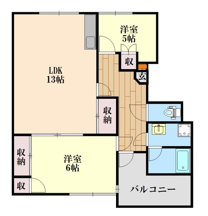 ギャラック国府IIIの間取り